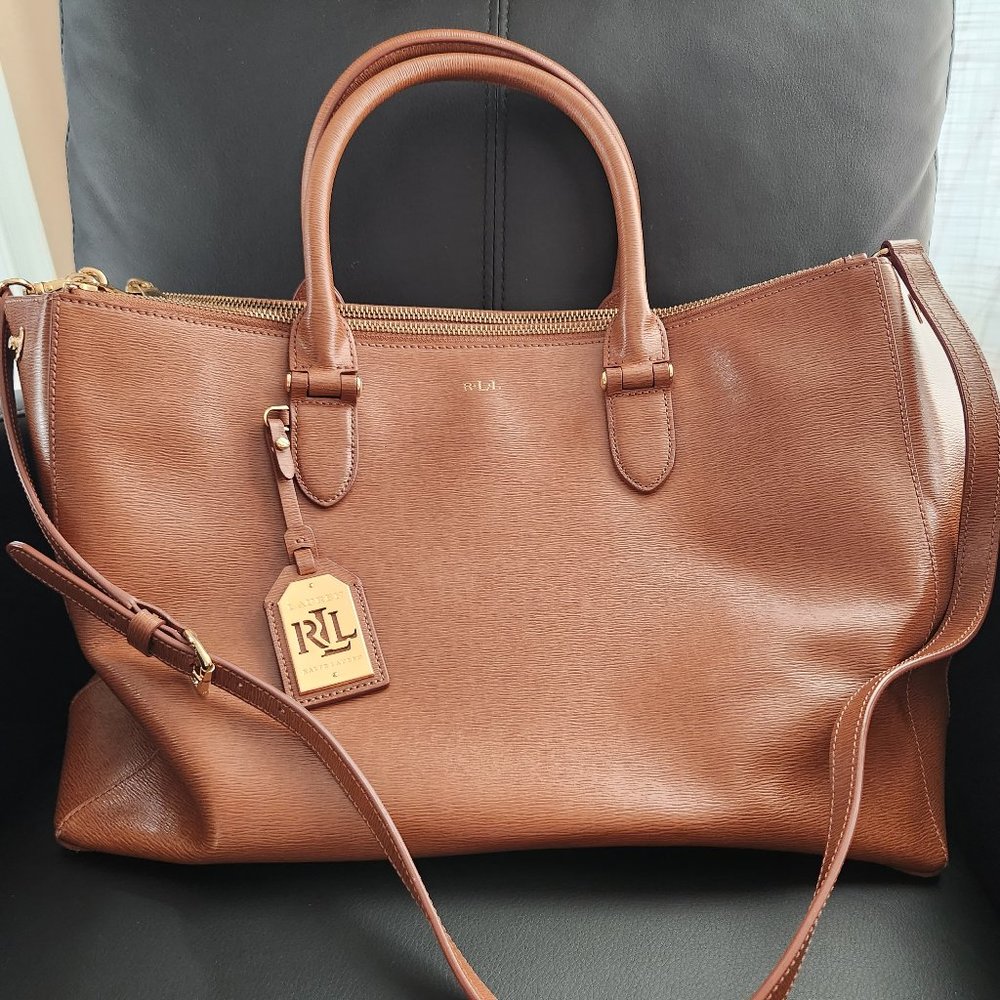 Ralph Lauren Leather Satchel, Great Work Bag